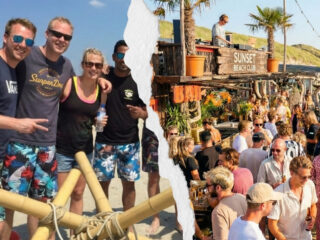 Bedrijfsdag op het strand